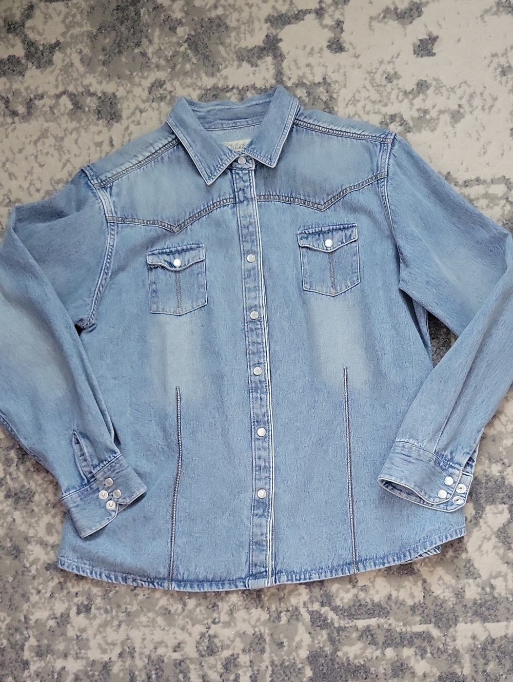 Cabela's Light Blue Denim Western Button-Down Shirt - Women's
